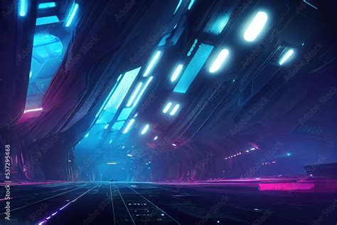 Cyberpunk City Concept Art Illustration Sci Fi Stock Illustration Adobe Stock