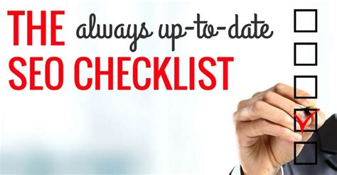 the always up to date seo checklist from bruce clay inc