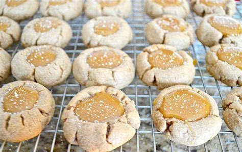 Salted Caramel Thumbprint Cookies Jeanie And Lulu S Kitchen