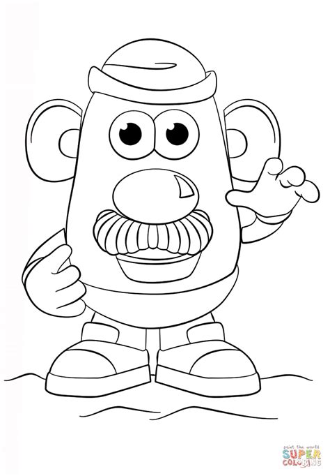 Mr Potato Head Coloring Page Free Printable Coloring Pages
