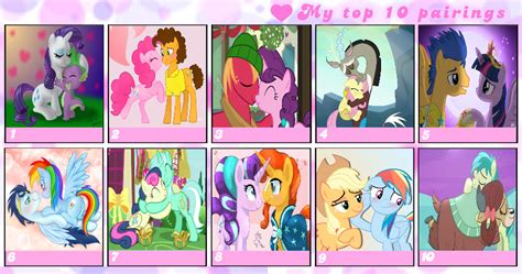 My Top 10 My Little Pony Shipping And Couples By Lachlancarr1996 On