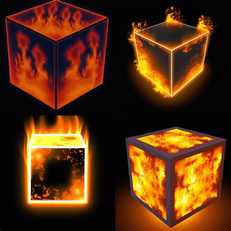 Burning Cube Ai Generated Artwork Nightcafe Creator