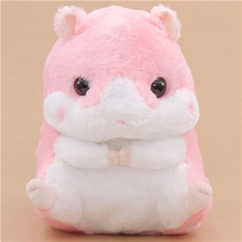 Big Pink White Hamster Coroham Coron Cafe Plush Toy Japan Modes4u