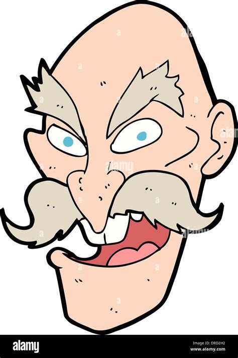 Cartoon Evil Old Man Face Stock Vector Image And Art Alamy