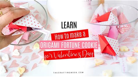 Diy Origami Fortune Cookie For Valentines Day Youtube