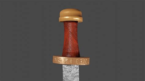 3d Model Gladius Sword With Spatha Handle Vr Ar Low Poly Cgtrader