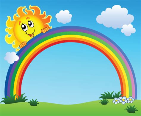 Vector Cartoon Rainbow Children Free Vector Download 21443 Free