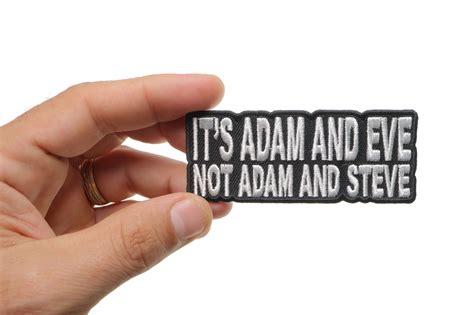 Its Adam And Eve Not Steve Patch