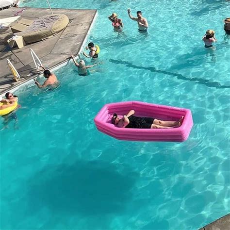 You Can Get A Coffin Pool Float That Lets You Rest In Peace On The Water