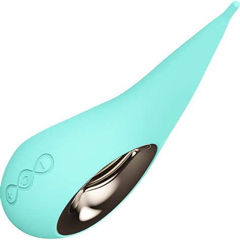 lelo dot revolutionary clitoral pinpoint silicone waterproof rechargeable vibrator aqua