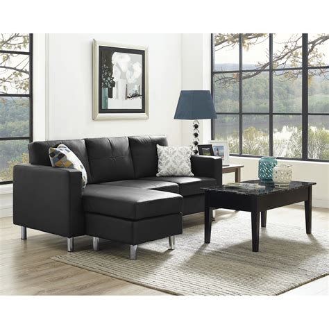 Dorel Small Spaces Configurable Sectional Sofa Multiple Colors