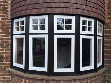 Stunning Black And White Residence9 Bay Window Installtion By Sussex