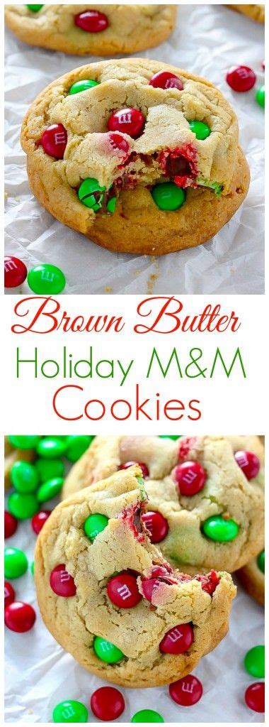 Brown Butter Mandm Cookies Baker By Nature Recipe Winter Baking Holiday Baking Christmas Food