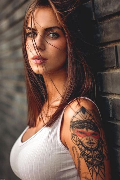 tatuaje gorgeous girls most beautiful women pretty face hot tattoos girl tattoos tattoos