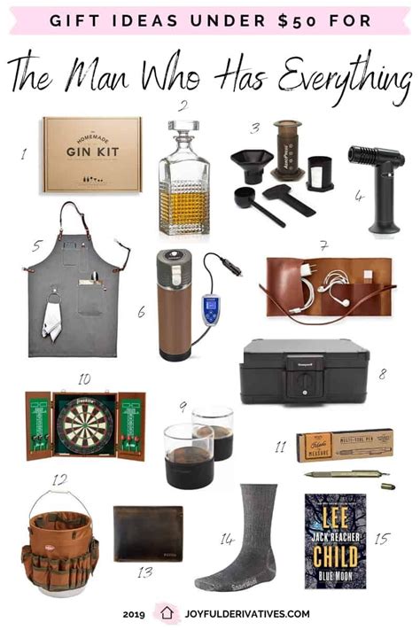 15 Gifts For The Man Who Has Everything Under 50 Birthday Presents