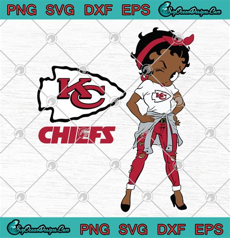 Download Betty Boop Kansas City Chiefs SVG PNG EPS DXF - Kansas ...