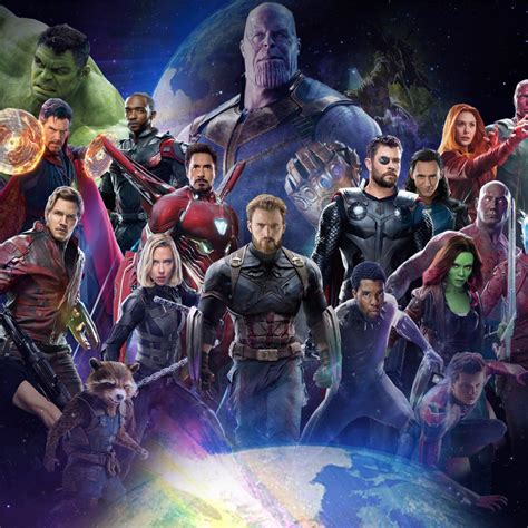 2932x2932 Avengers Infinity War 2018 All Characters Poster Ipad Pro