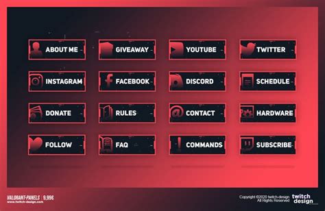 Kostenlose twitch overlays, panels und alerts. Valorant Twitch Panels in 2020 | Channel, Grafiken, Bilder