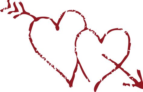 Cute Red Heart Outline