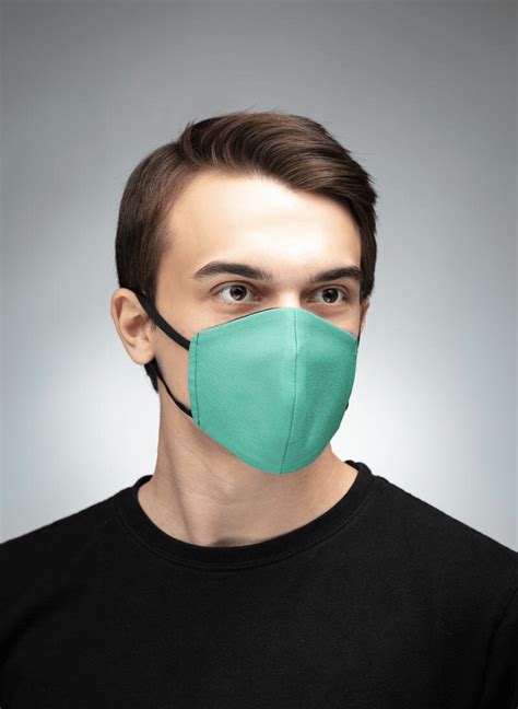 Cotton Reusable Face Masks Green