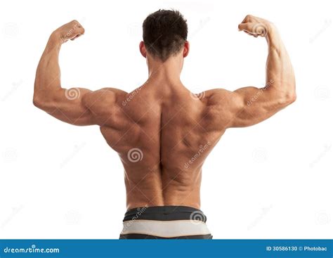 Man Flexing His Muscles