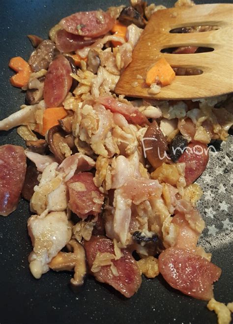 ข้าวญี่ปุ่น 3 ช้อนโต๊ะ 70 กรัม 1 ทัพพี. "บะจ่างไก่ ทำเอง" สูตรใส่ถ้วยนึ่ง มีอะไรก็ใส่ ง่ายๆดีนะเธอ ...