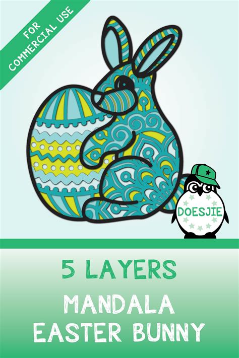 Easter Bunny Mandala Svg - 226+ SVG File for Silhouette