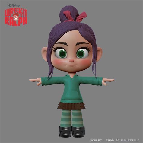 Wreck It Ralph Behind The Scenes Cg Girl Character Design Zbrush