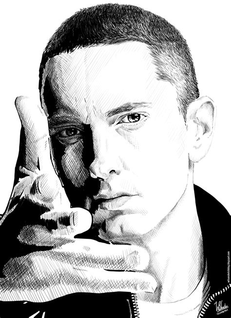 Eminem Ink Drawing