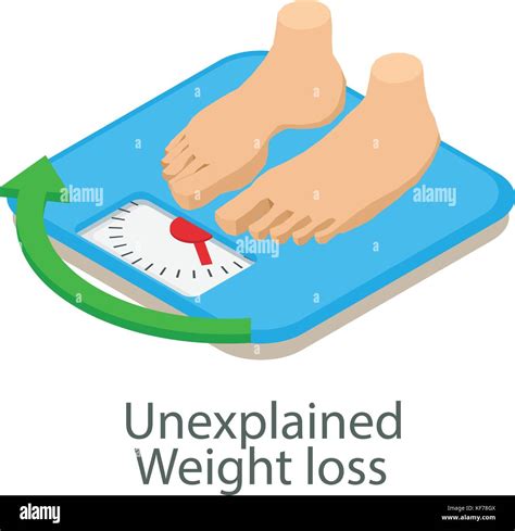 Unexplained Weight Loss Icon Isometric Style Stock Vector Image And Art