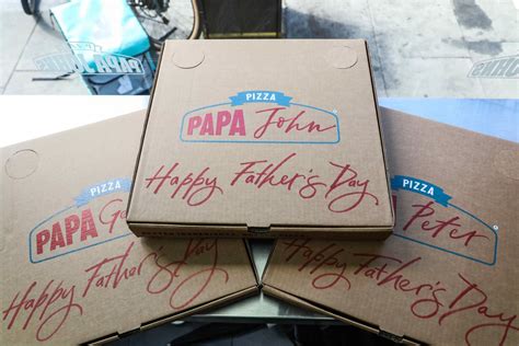 Papa Johns And Deliveroo Deliver Personalised Pizza Boxes For Dads