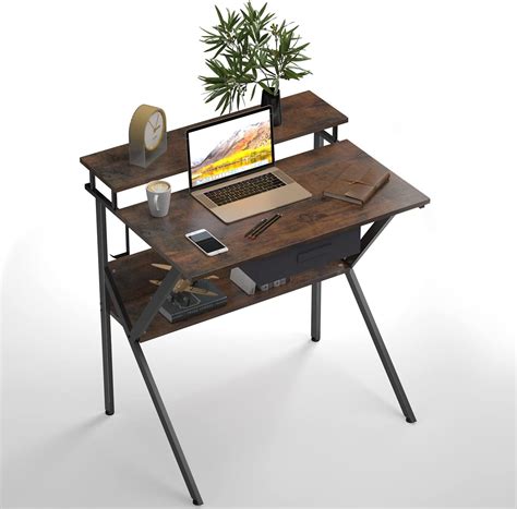 Jiwu 2 Style Folding Desk For Small Space No Assembly