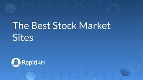 Top 8 Best Stock Market Sites To Check Investments In 2022 Rapidapi