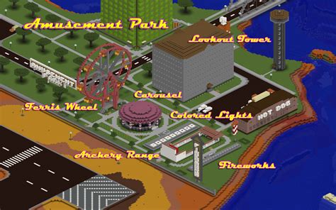 Minecraft Theme Park Schematic
