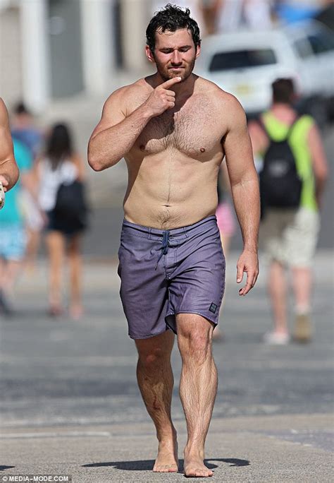 winners and losers luke mckenzie goes shirtless at bondi beach daily mail online