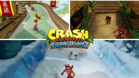 Crash Bandicoot Nsane Trilogy The Animal Riding Levels Youtube
