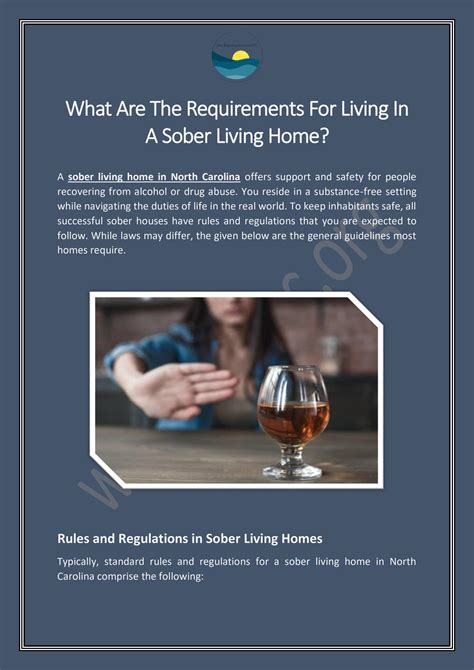 What Are The Requirements For Living In A Sober Living Home By New