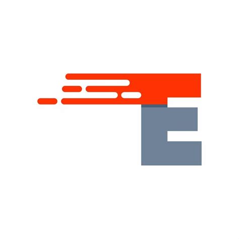 Premium Vector Letter Initial E Speed Logo Design Template