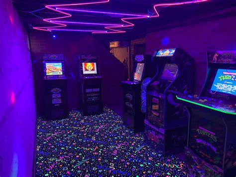 Almost Done With My Basement Remodel We Decided To Recreate An Arcade