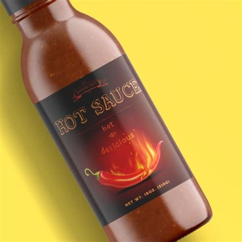 Custom Hot Sauce Labels And Stickers Oil Resistant Avery