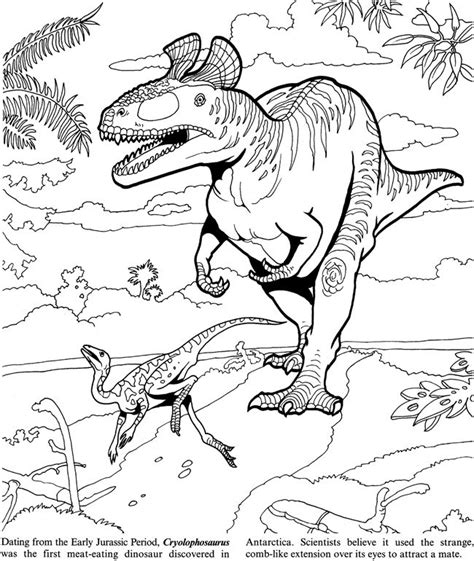 to Dover Publications Dinosaur coloring pages, Dover coloring