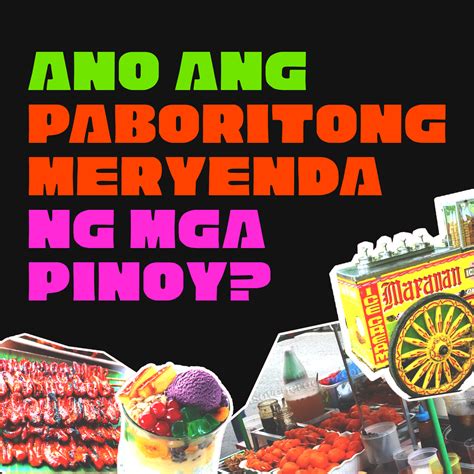Anong Favorite Meryenda Ng Mga Pinoy Comic Central Ph Facebook