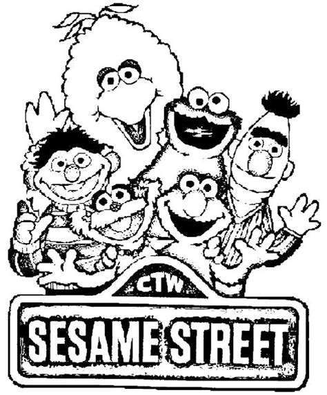 Sesame Street Coloring Pages For Kids