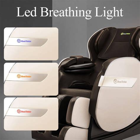 Real Relax Favor 03 Plus Brown Color Full Body Zero Gravity Shiatsu Recliner With Bluetooth And