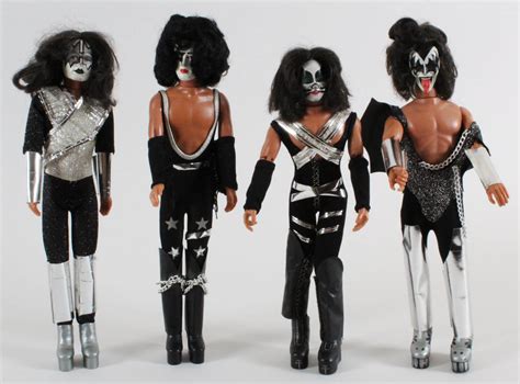 Vintage Late 1970 S Mego KISS Doll Set 4 Gene Simmons Ace Frehley
