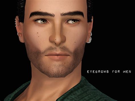 The Sims Resource Thick Eyebrows For Males