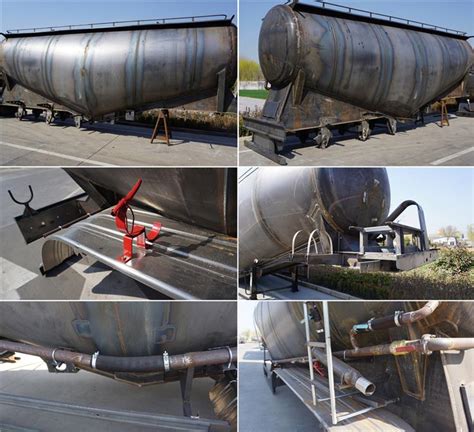 5 Axle 60cbm Pneumatic Dry Bulk Cement Tankers Trailers For Sale