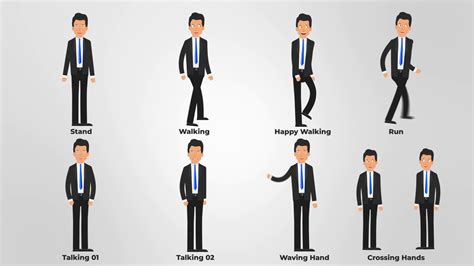 Businessman Character Animation Pack After Effects Template - FilterGrade