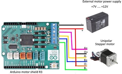 Basics Project 034c Arduino Motor Shield R3 Unipolar Or Bipolar