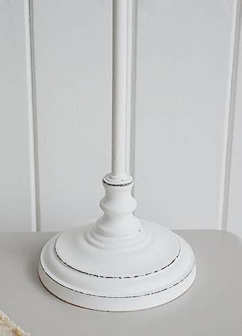 Bedside / standard delp 20 table lamp. Small White bedside lamp with shade - The White Lighthouse
